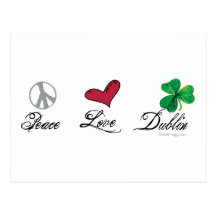 Peace Love Dublin Postcards