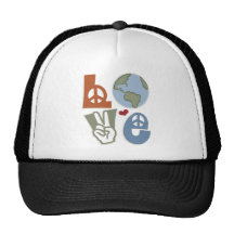 Peace Love Earth Day Hat