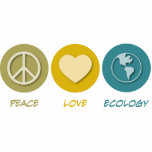 Peace Love Ecology Cut Out
