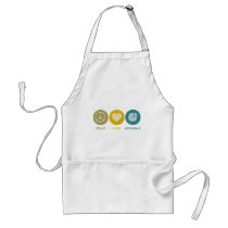 Peace Love Economics Aprons