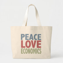 Peace Love Economics Tote Bags