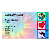 Peace, Love, Egyptians Business Cards