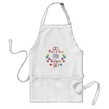 PEACE LOVE ELEPHANTS APRON