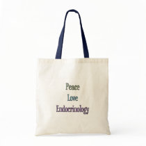 Peace, Love, Endocrinology Canvas Bag