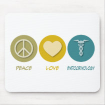 Peace Love Endocrinology Mouse Mats