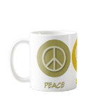 Peace Love Etymology Mug