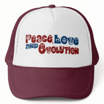 Peace Love Evolution Mesh Hats