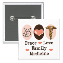 Peace Love Family Medicine Button