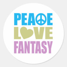 Peace Love Fantasy Sticker