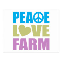 Peace Love Farm Postcards