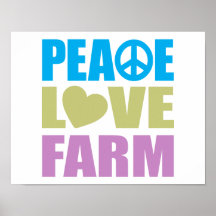Peace Love Farm Print