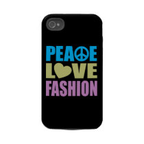 Peace Love Fashion Tough Iphone 4 Cover