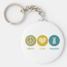 Peace Love Fashion Key Chains