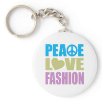 Peace Love Fashion Keychain