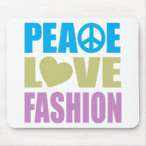Peace Love Fashion Mouse Pads
