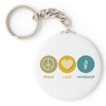 Peace Love Fatherhood Keychain