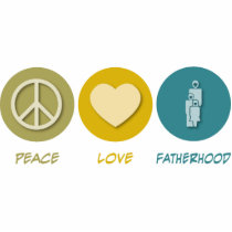 Peace Love Fatherhood Photo Cut Outs