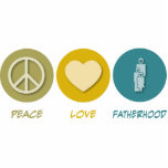 Peace Love Fatherhood photo sculptures