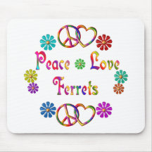 PEACE LOVE FERRETS MOUSEPADS