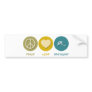 Peace Love Field Hockey Bumper Sticker