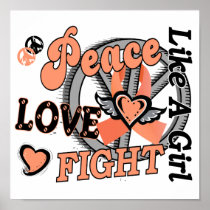 Peace Love Fight Like A Girl 2 Endometrial Cancer