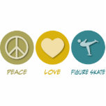 Peace Love Figure Skate photo sculptures