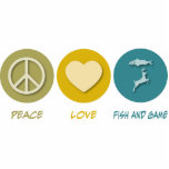 Peace Love Fish and Game Photo Cutout