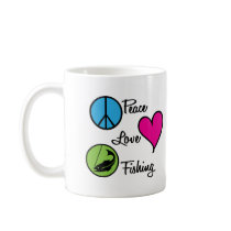 Peace Love Fish Mug