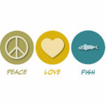 Peace Love Fish Photo Cutouts