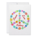 Peace Love Fishing invitations