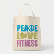 Peace Love Fitness Bags