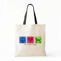Peace Love Flat Coat Retriever Bag