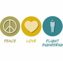 Peace Love Flight Engineering Acrylic Cut Outs