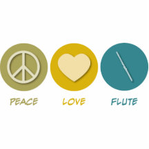 Peace Love Flute Photo Cut Outs