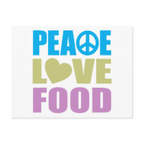 Peace Love Food Post Cards