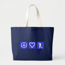 Peace Love Football Bag