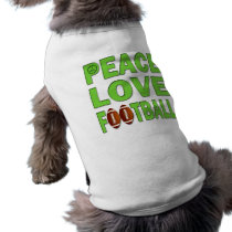 PEACE LOVE FOOTBALL PET TEE