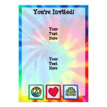 Peace, Love, Frogs Invite