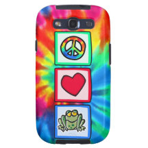 Peace, Love, Frogs Samsung Galaxy S3 Case