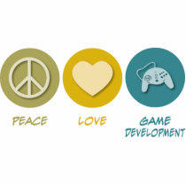 Peace Love Game Development Photo Cut Out