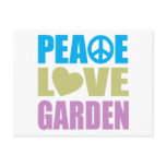 Peace Love Garden Post Card