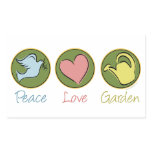 Peace, Love, Garden stickers