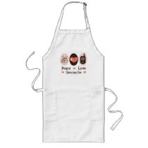 Peace Love Geocache Apron