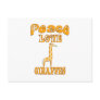 Peace Love Giraffes Postcard