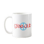 Peace Love Glee Club [ Retro White Cafe Mug ]