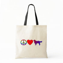 Peace Love Golden Retrievers Bag