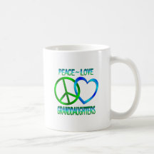 Peace Love Granddaughters Coffee Mug
