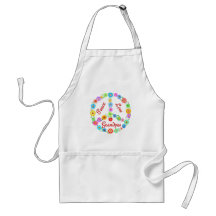 Peace Love Grandpas Apron