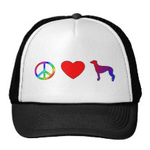 Peace Love Greyhounds Hats