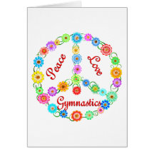 Peace Love Gymnastics Cards